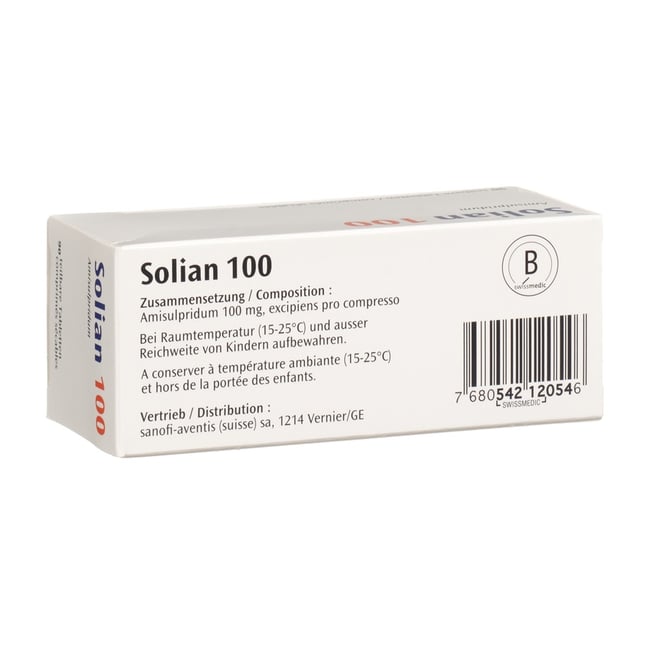 SOLIAN cpr 100 mg sécables 90 pce