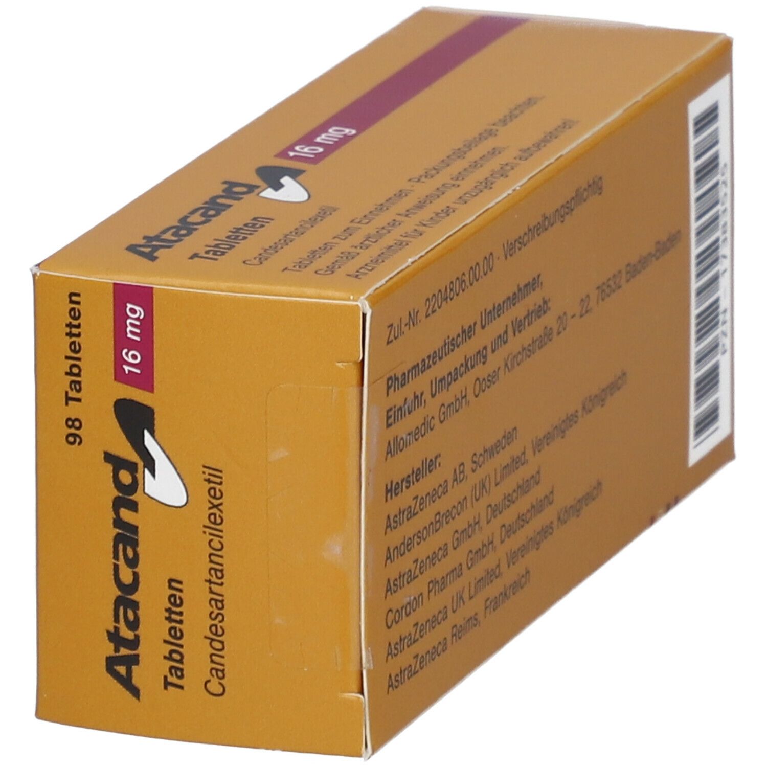 Atacand 16 mg, Tabletten