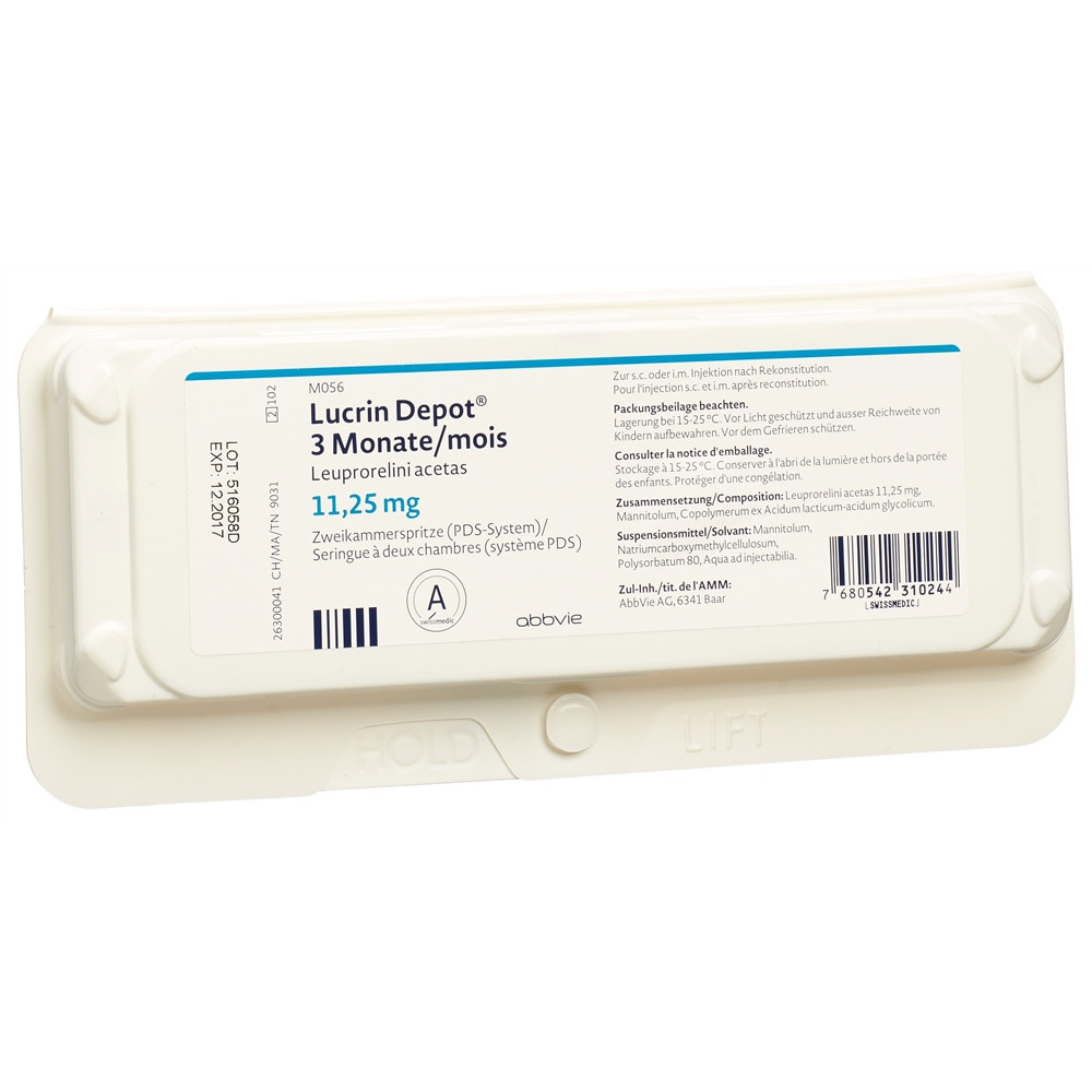 LUCRIN DEPOT PDS subst sèche 11.25 mg ser pré