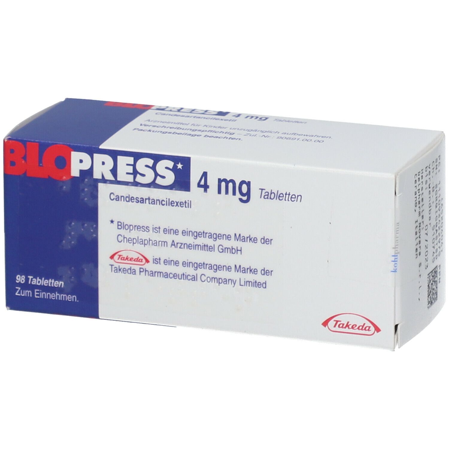 BLOPRESS cpr 4 mg 7 pce