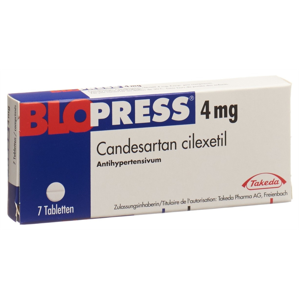 BLOPRESS cpr 4 mg 7 pce