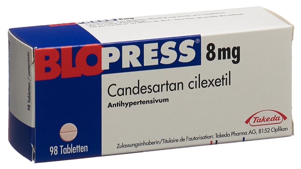 Blopress 8 mg, Tabletten