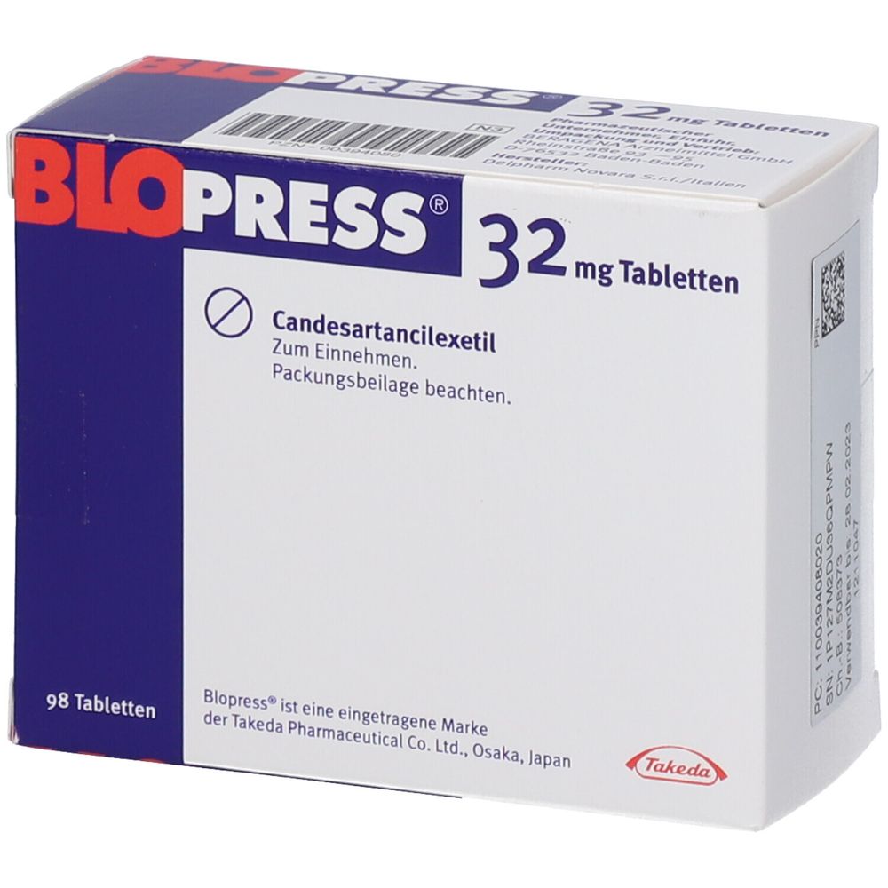 BLOPRESS cpr 32 mg 98 pce