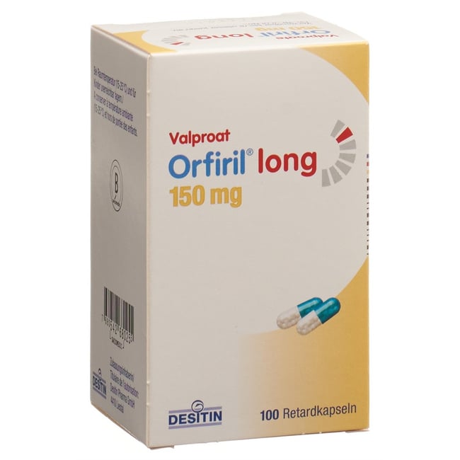 ORFIRIL long caps ret 150 mg bte 100 pce