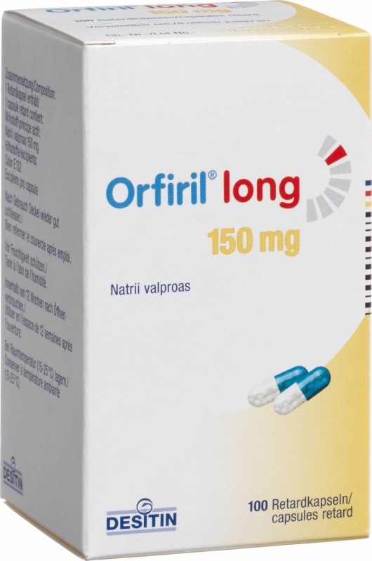 ORFIRIL long caps ret 150 mg bte 100 pce