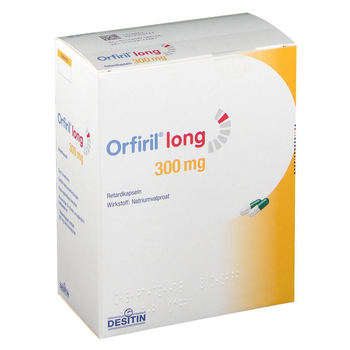 ORFIRIL long caps ret 300 mg bte 100 pce