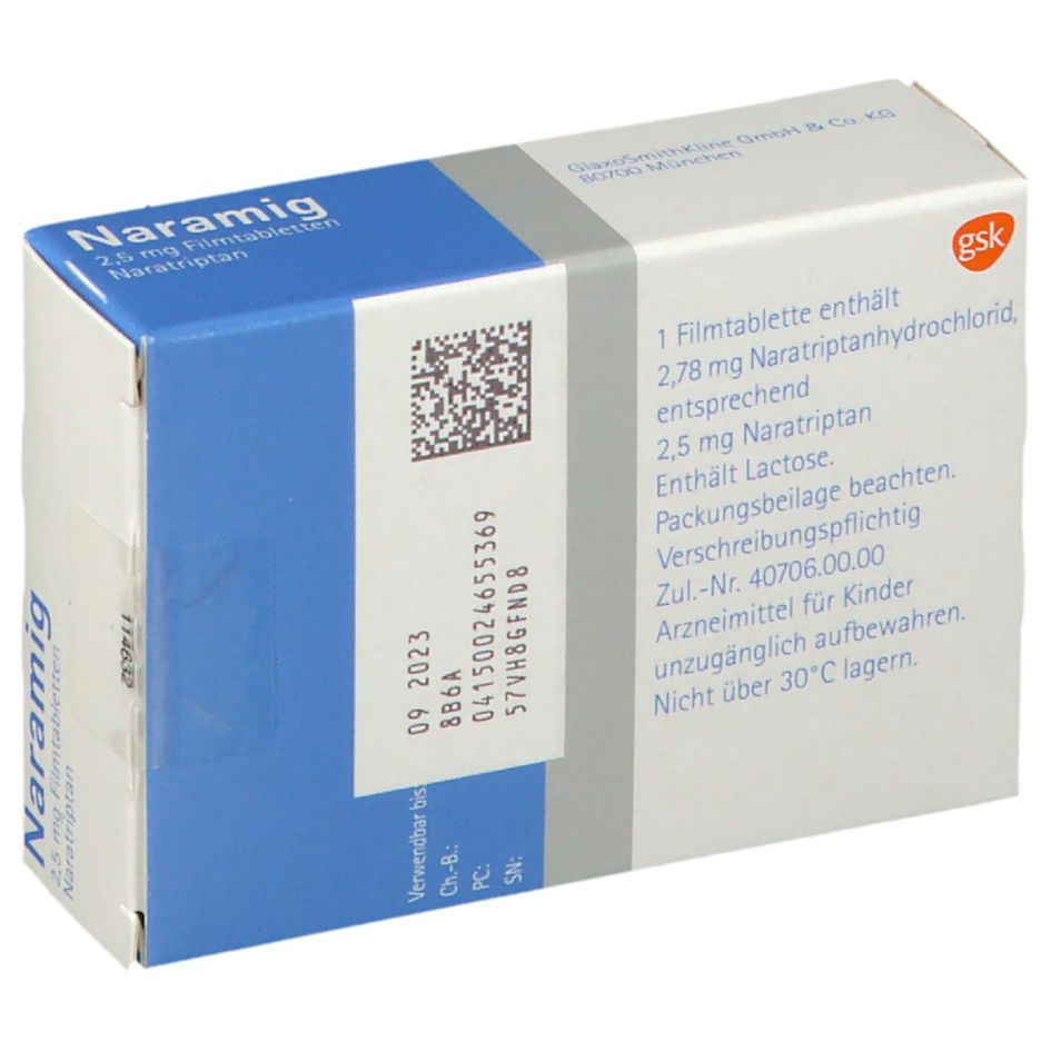 NARAMIG cpr pell 2.5 mg 12 pce