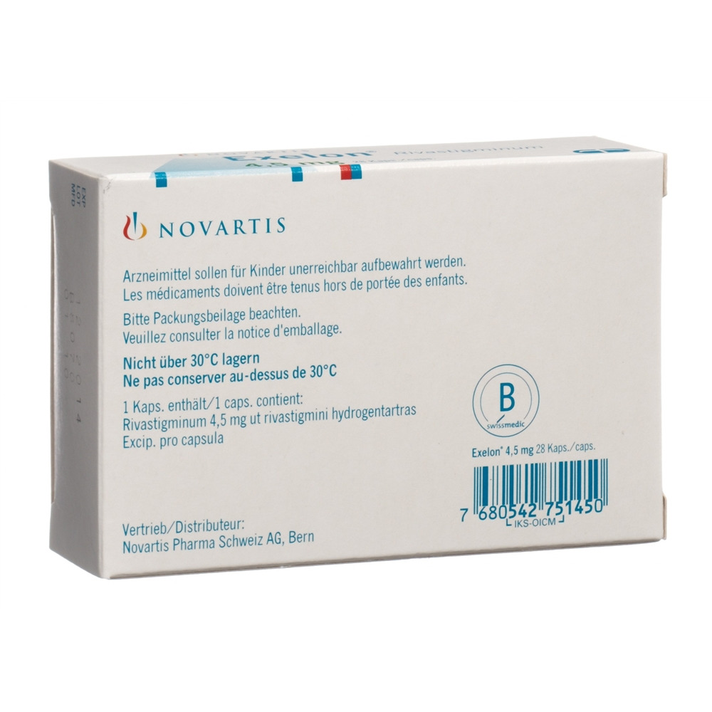 EXELON caps 4.5 mg 28 pce