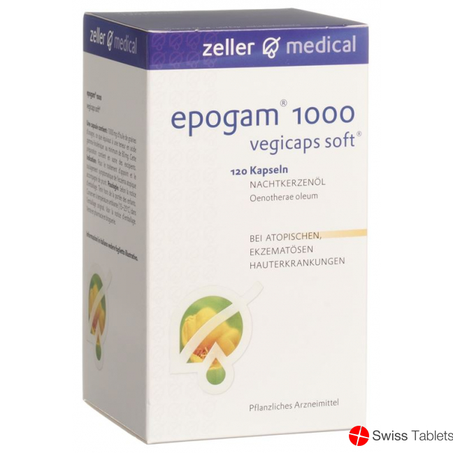 EPOGAM 1000 vegicaps soft, 120 capsules