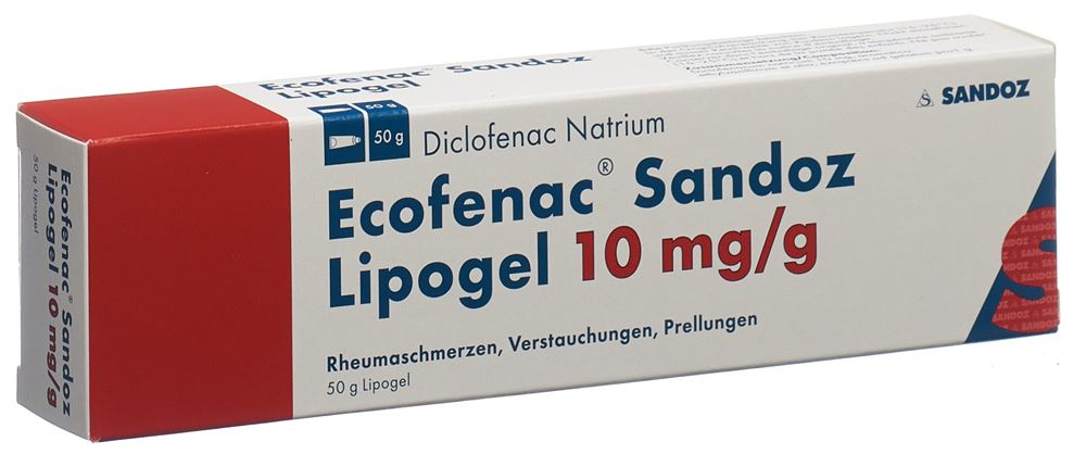ECOFENAC Sandoz lipogel 10 mg/g tb 50 g