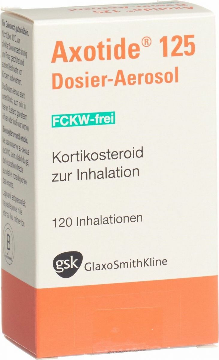 AXOTIDE aéros doseur 125 mcg sans-CFC 120 dos