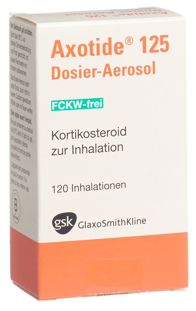 AXOTIDE aéros doseur 125 mcg sans-CFC 120 dos