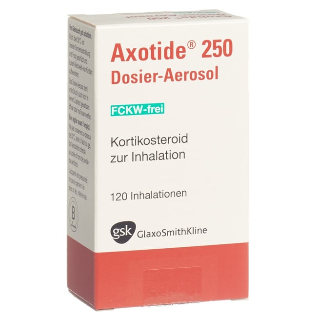 AXOTIDE aéros doseur 250 mcg sans-CFC 120 dos