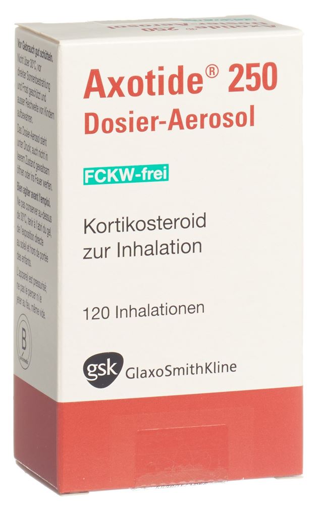 AXOTIDE aéros doseur 250 mcg sans-CFC 120 dos