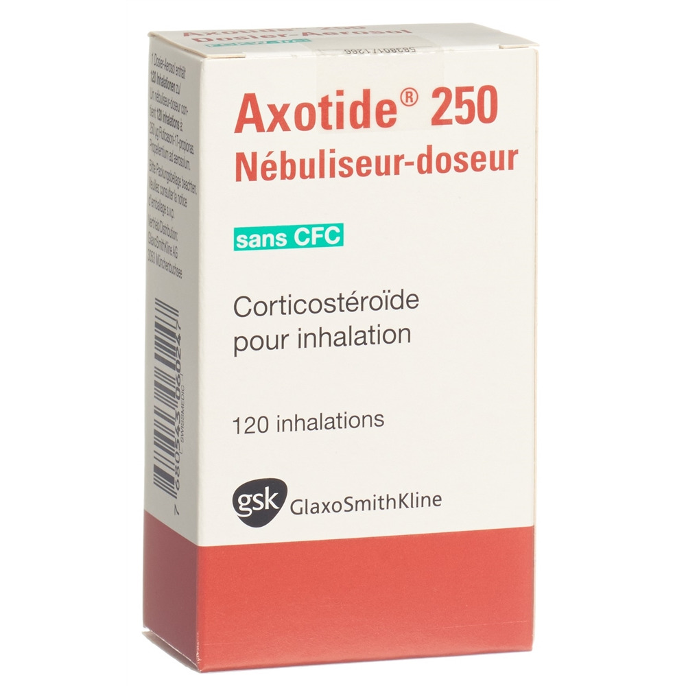 AXOTIDE aéros doseur 250 mcg sans-CFC 120 dos