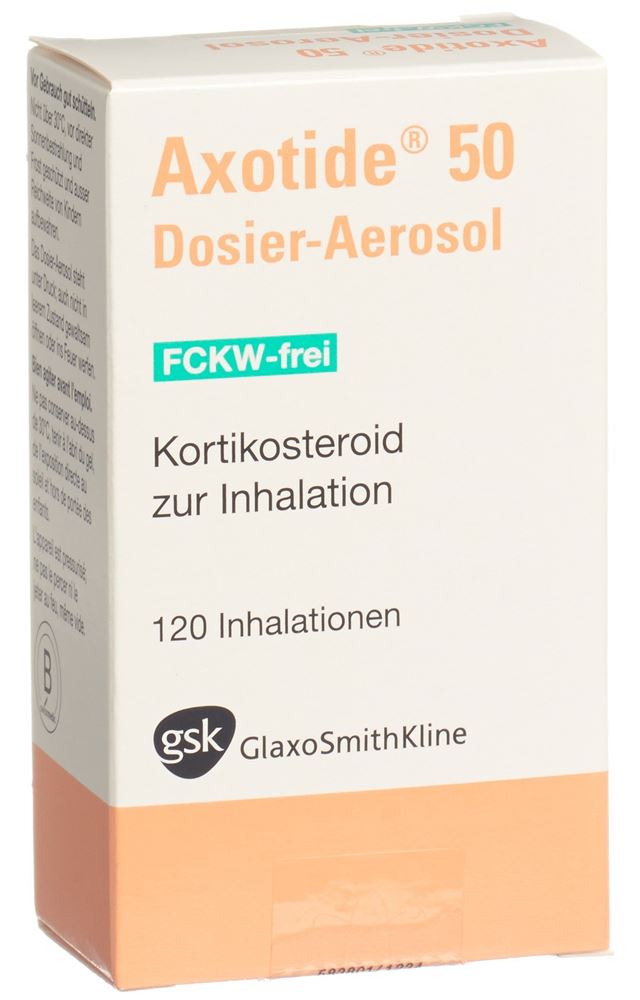 AXOTIDE aéros doseur 50 mcg sans-CFC 120 dos