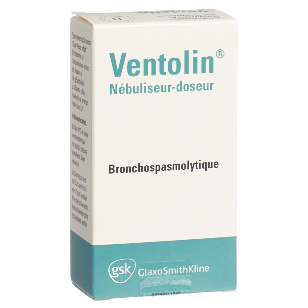 VENTOLIN aéros doseur 100 mcg 200 dos