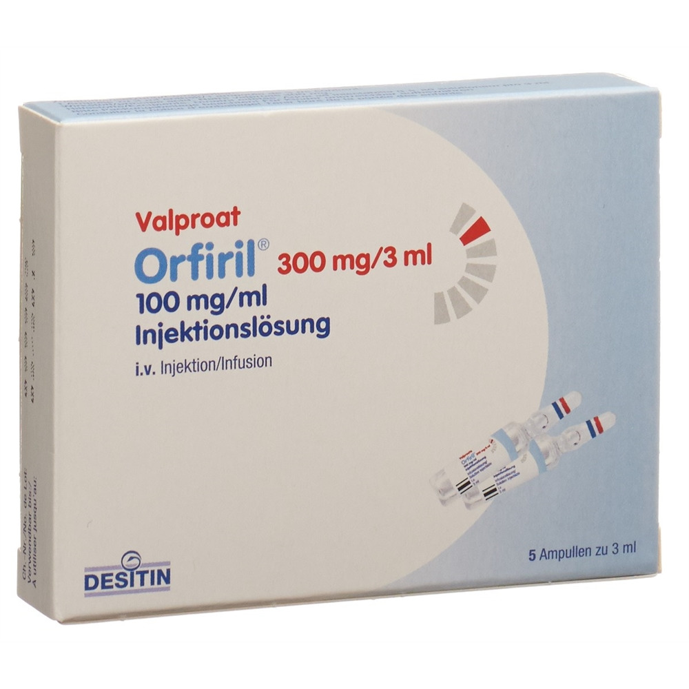ORFIRIL sol inj 300 mg/3ml amp 5 pce