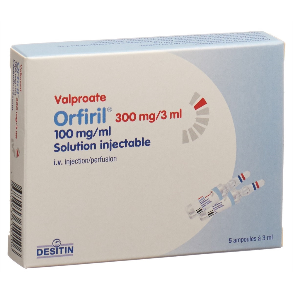 ORFIRIL sol inj 300 mg/3ml amp 5 pce