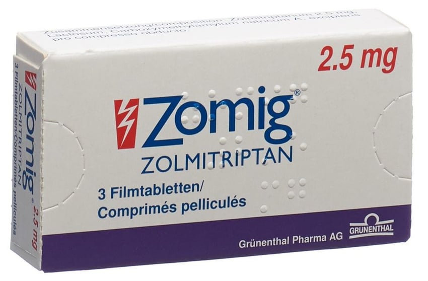 ZOMIG cpr pell 2.5 mg 3 pce