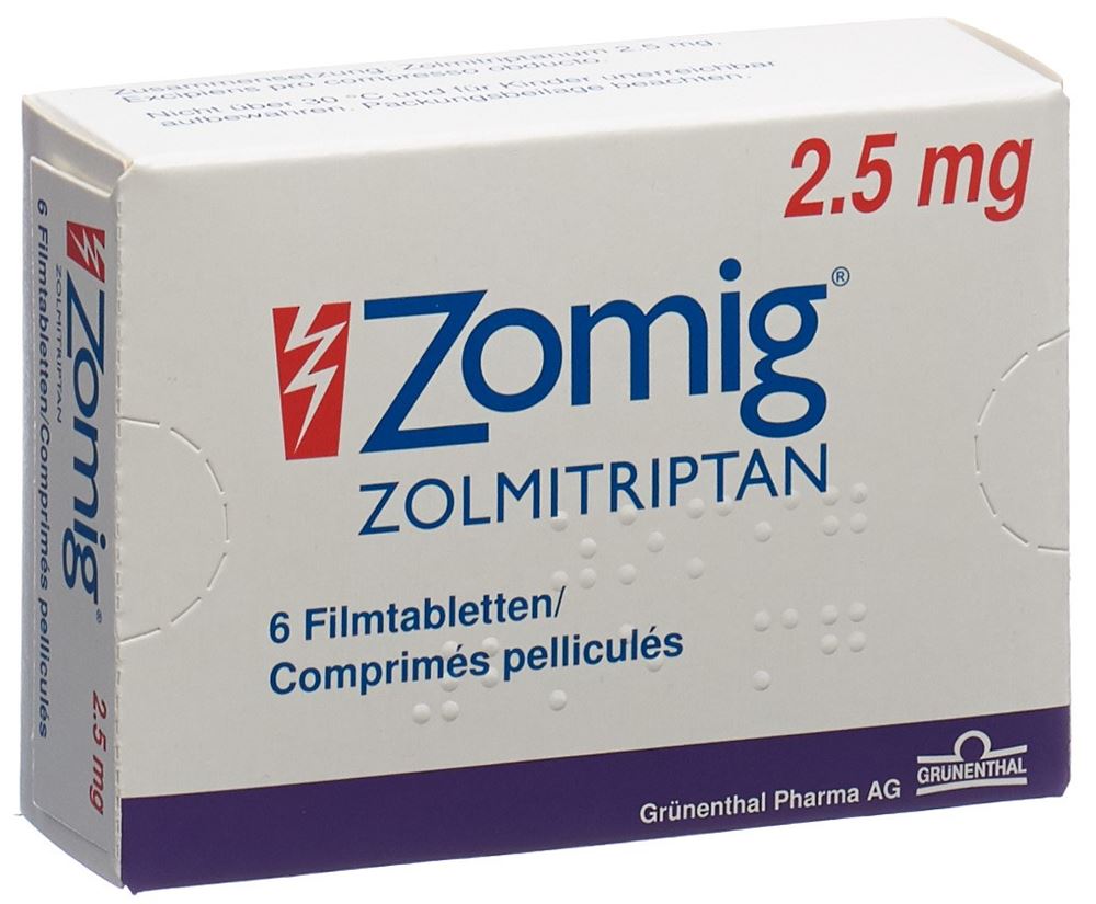 ZOMIG cpr pell 2.5 mg 6 pce