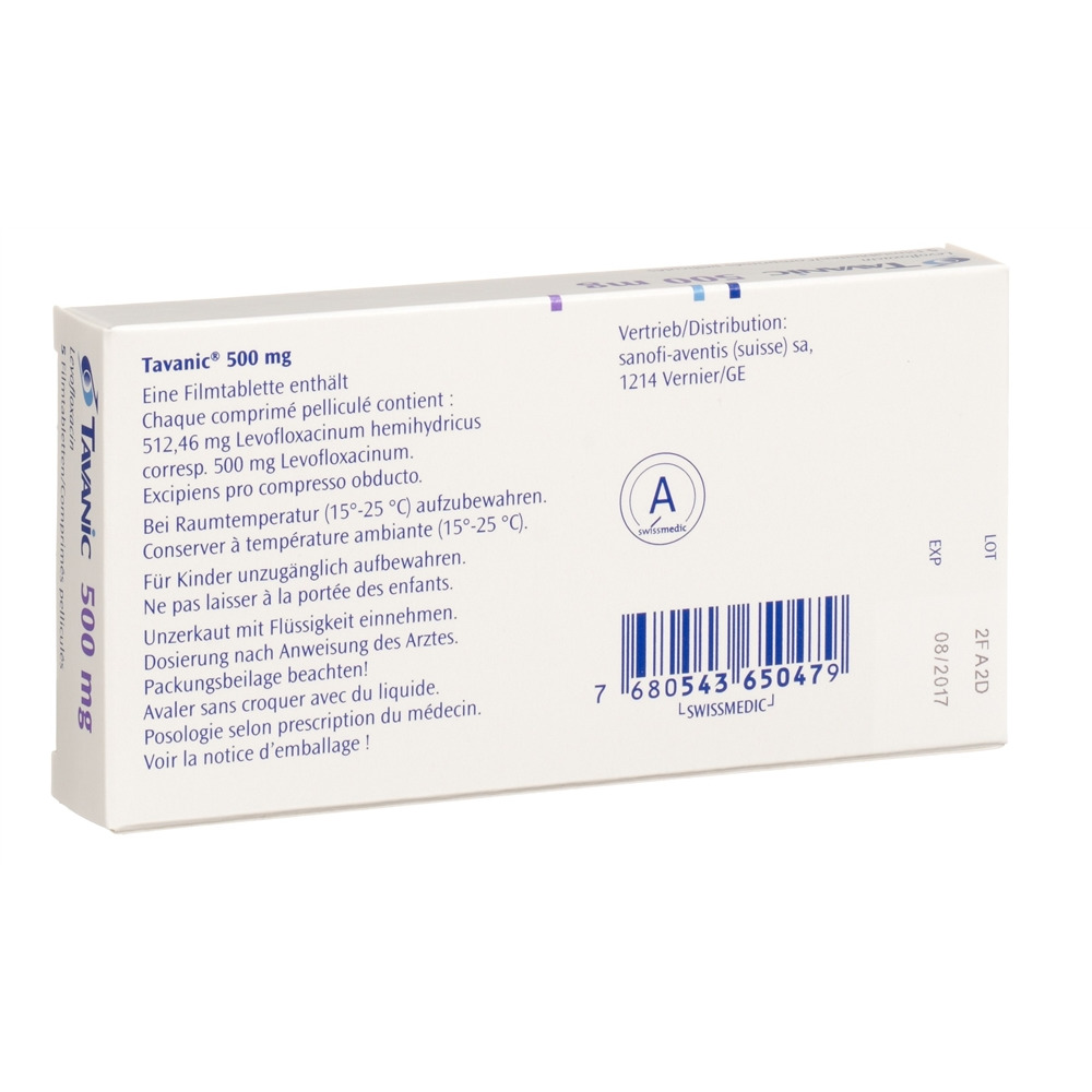 TAVANIC cpr 500 mg 5 pce