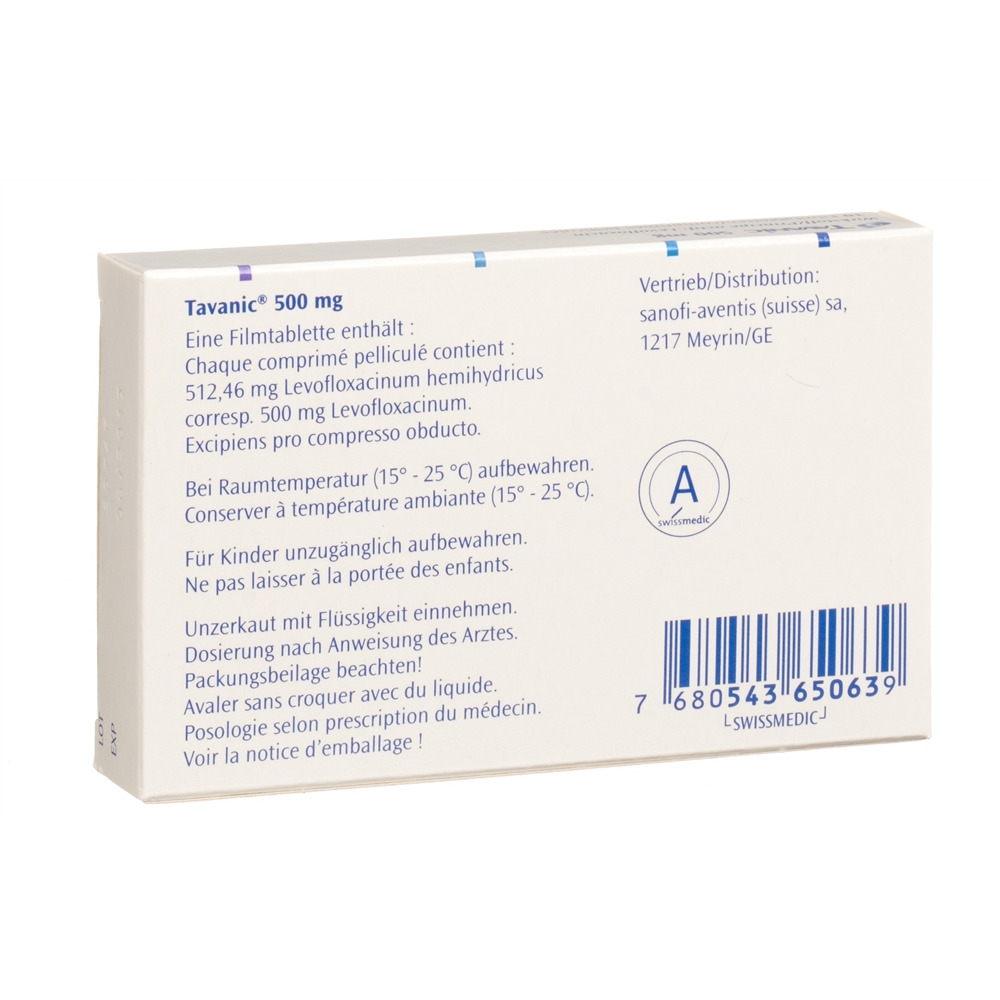 TAVANIC cpr 500 mg 10 pce
