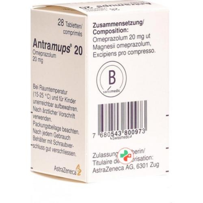 ANTRAMUPS cpr 20 mg bte 28 pce