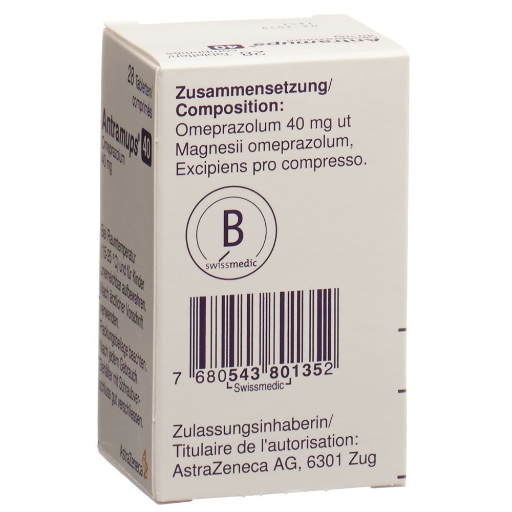 ANTRAMUPS cpr 40 mg bte 28 pce