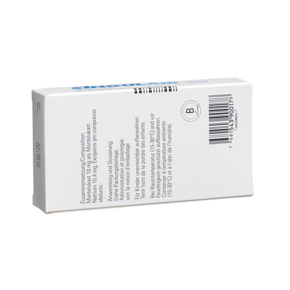 SINGULAIR cpr pell 10 mg 28 pce