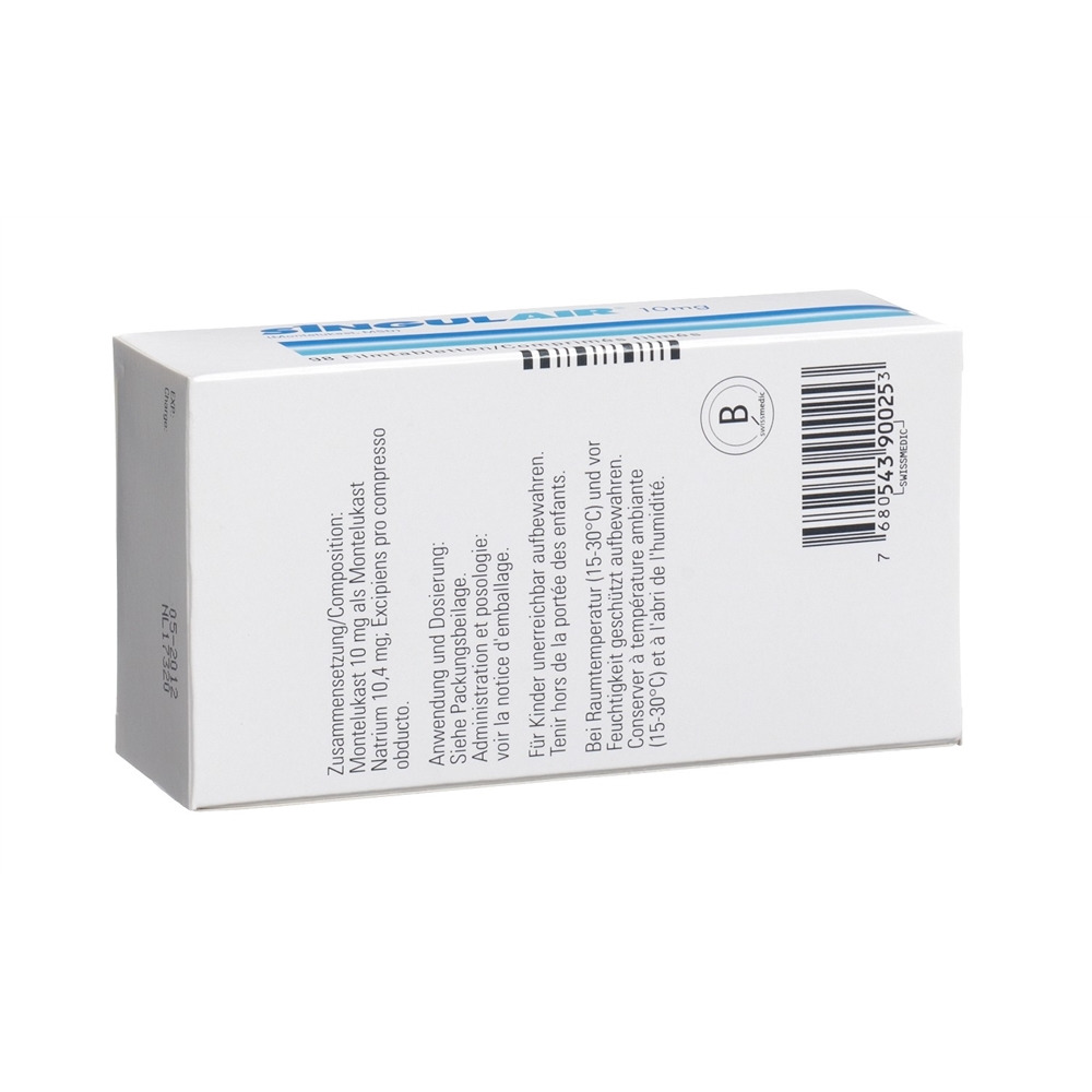SINGULAIR cpr pell 10 mg 98 pce