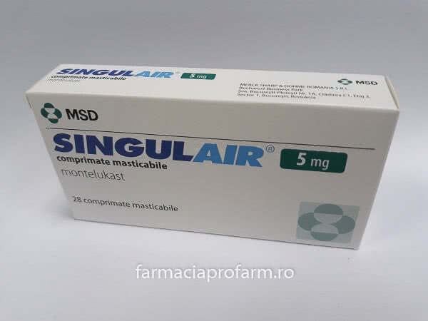 SINGULAIR cpr croquer 5 mg enf 28 pce