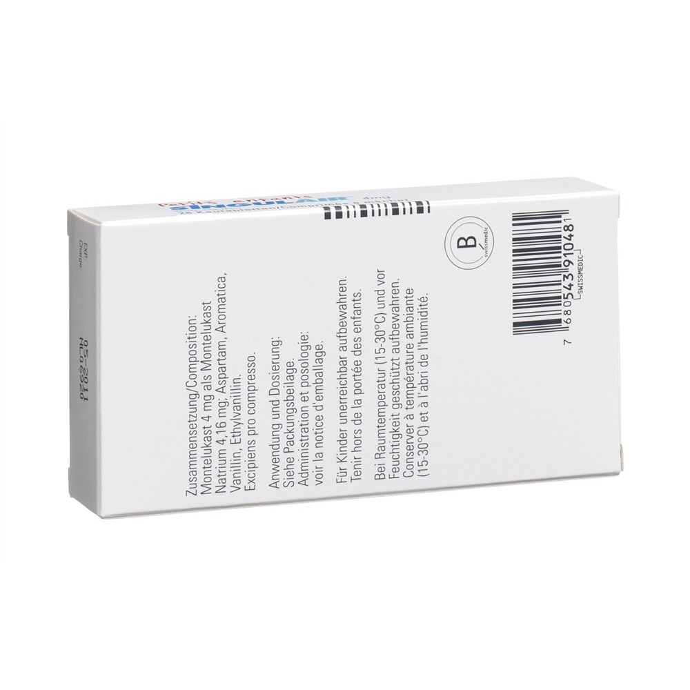 Singulair 4 mg, Kautabletten für Kleinkinder