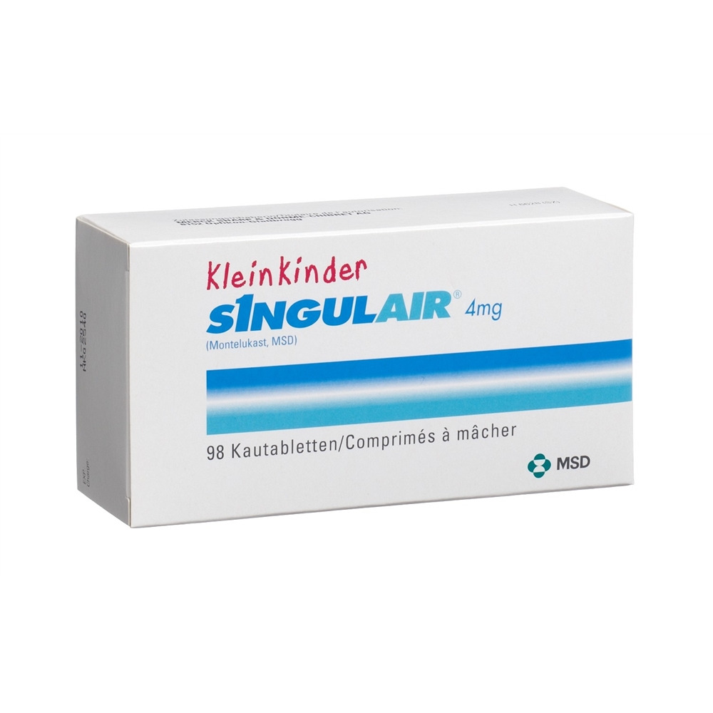SINGULAIR cpr croquer 4 mg petit enf 98 pce