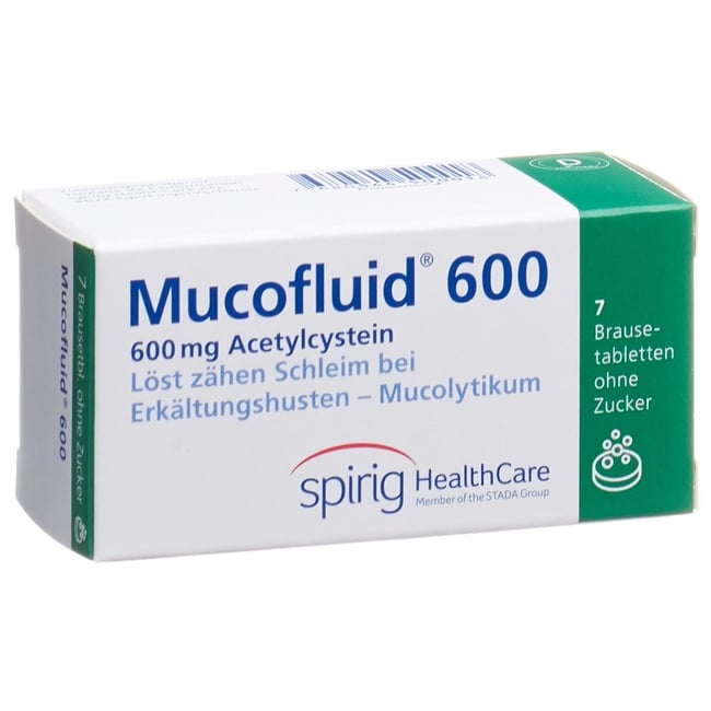 MUCOFLUID cpr eff 600 mg bte 7 pce