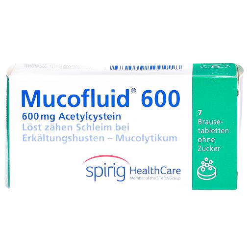 MUCOFLUID cpr eff 600 mg bte 7 pce