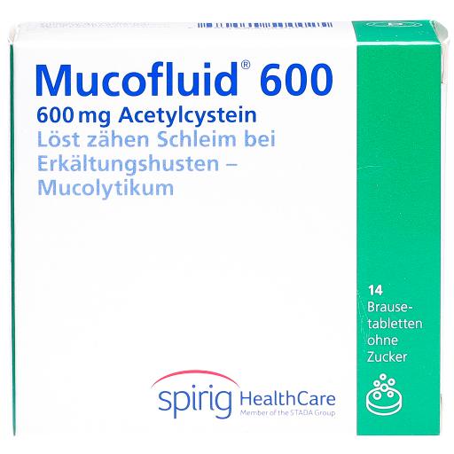 MUCOFLUID cpr eff 600 mg bte 14 pce