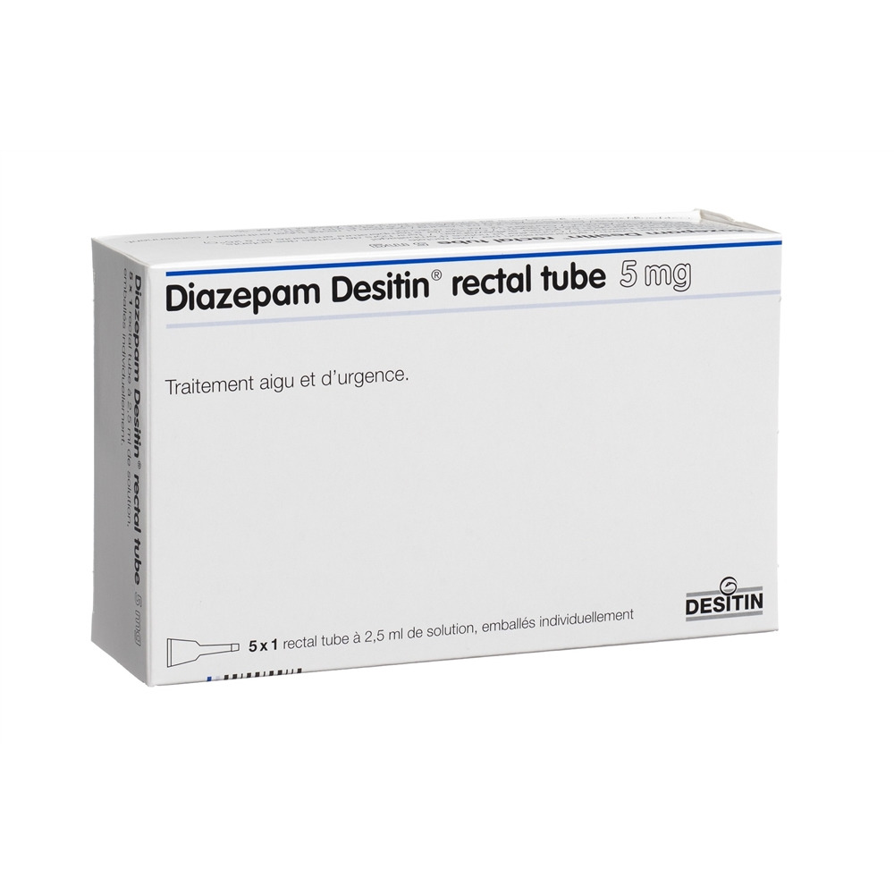 Diazepam Desitin 5 mg, Rectal Tube