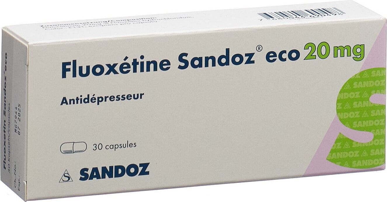 FLUOXETINE Sandoz eco caps 20 mg 30 pce