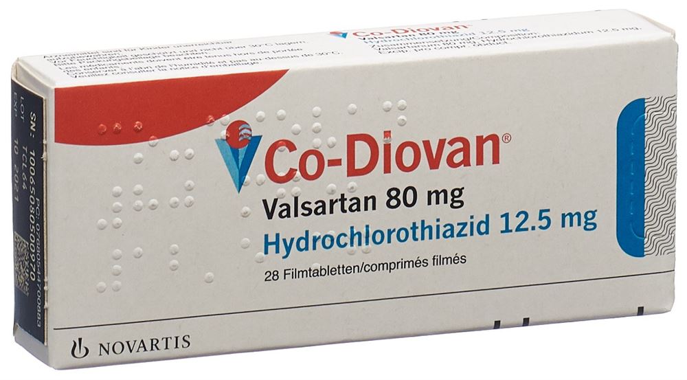 CO-DIOVAN cpr pell 80/12.5 mg 28 pce