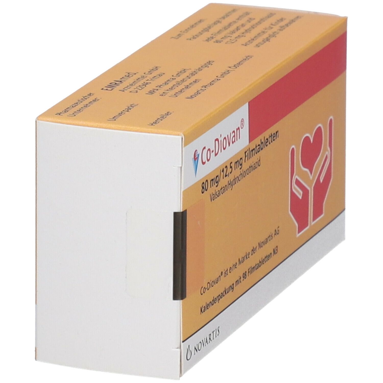 CO-DIOVAN cpr pell 80/12.5 mg 98 pce