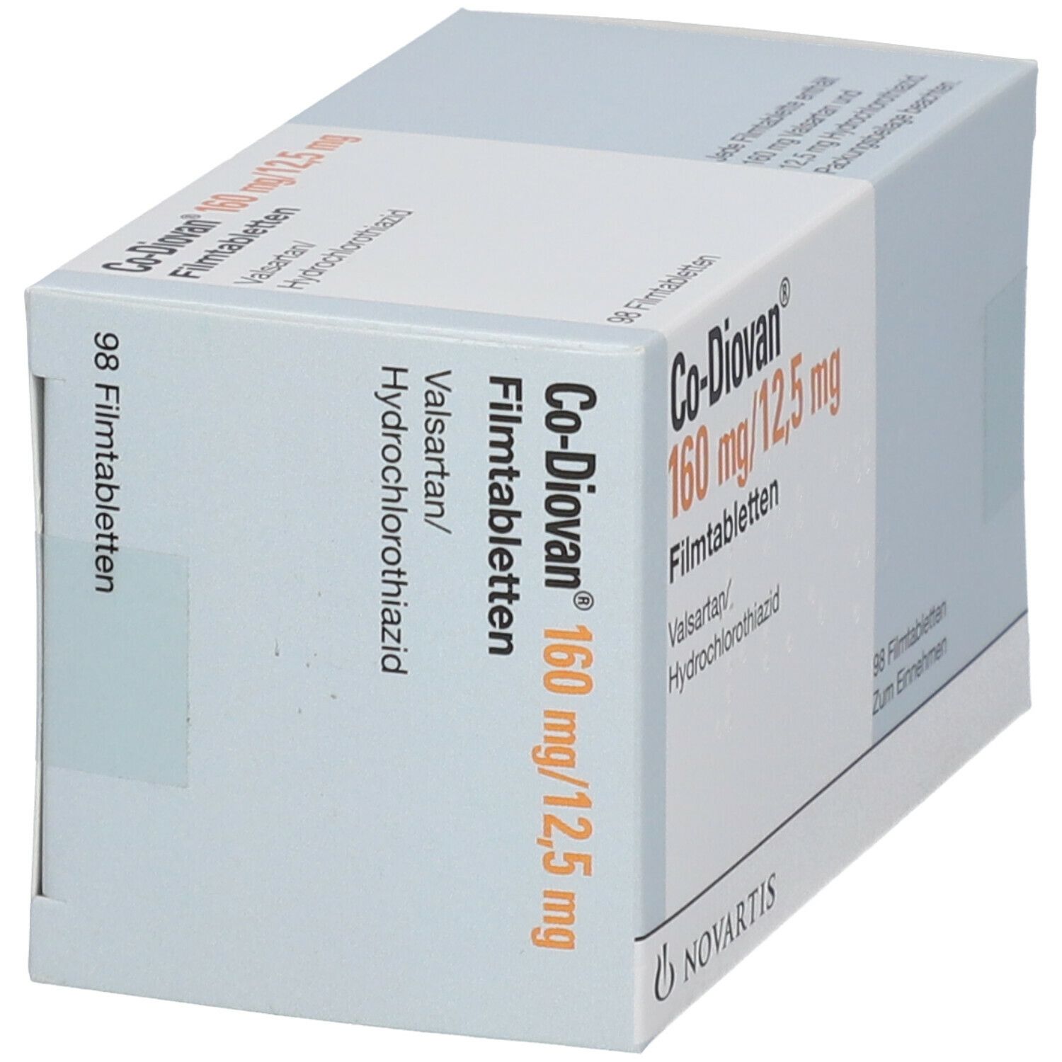 CO-DIOVAN cpr pell 160/12.5 mg 98 pce