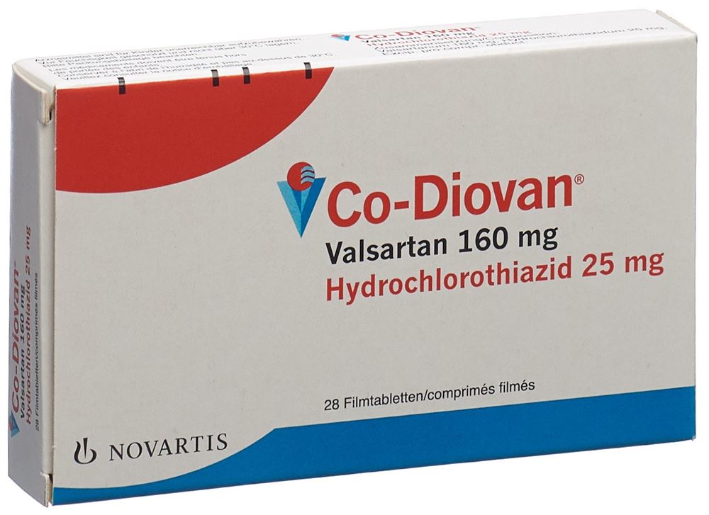 CO-DIOVAN cpr pell 160/25 mg 28 pce