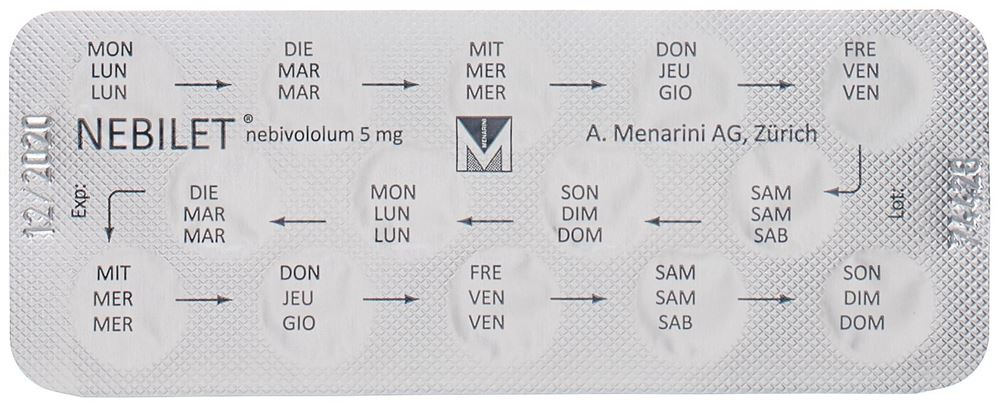 NEBILET cpr 5 mg 98 pce