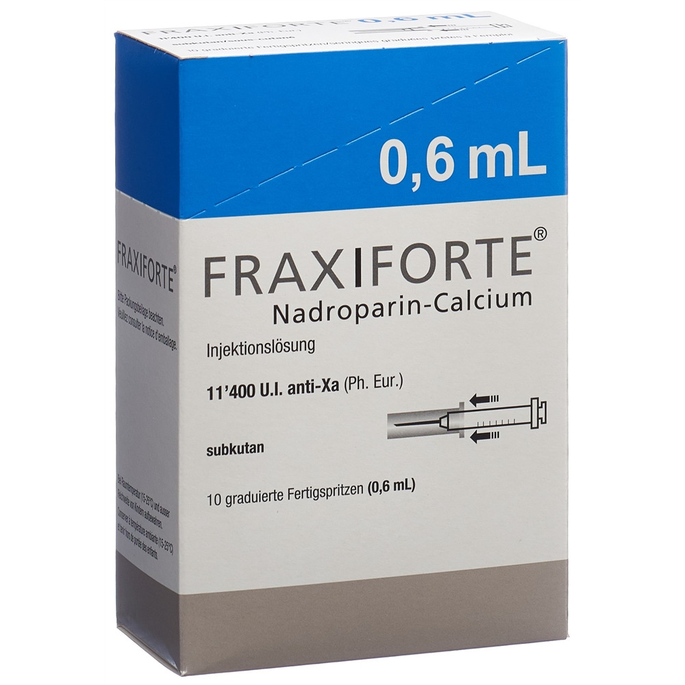 FRAXIFORTE 0.6 ml sol inj 10 ser pré 0.6 ml