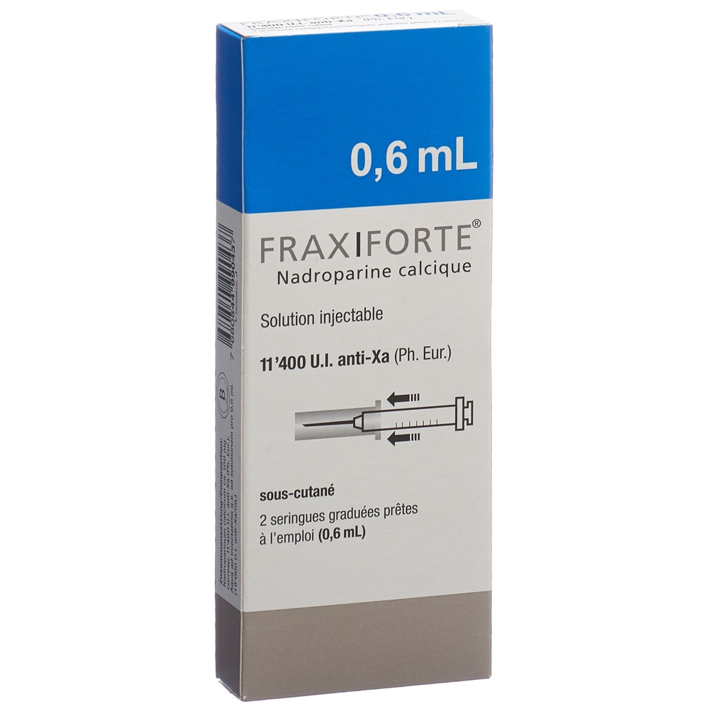 FRAXIFORTE 0.6 ml sol inj 2 ser pré 0.6 ml