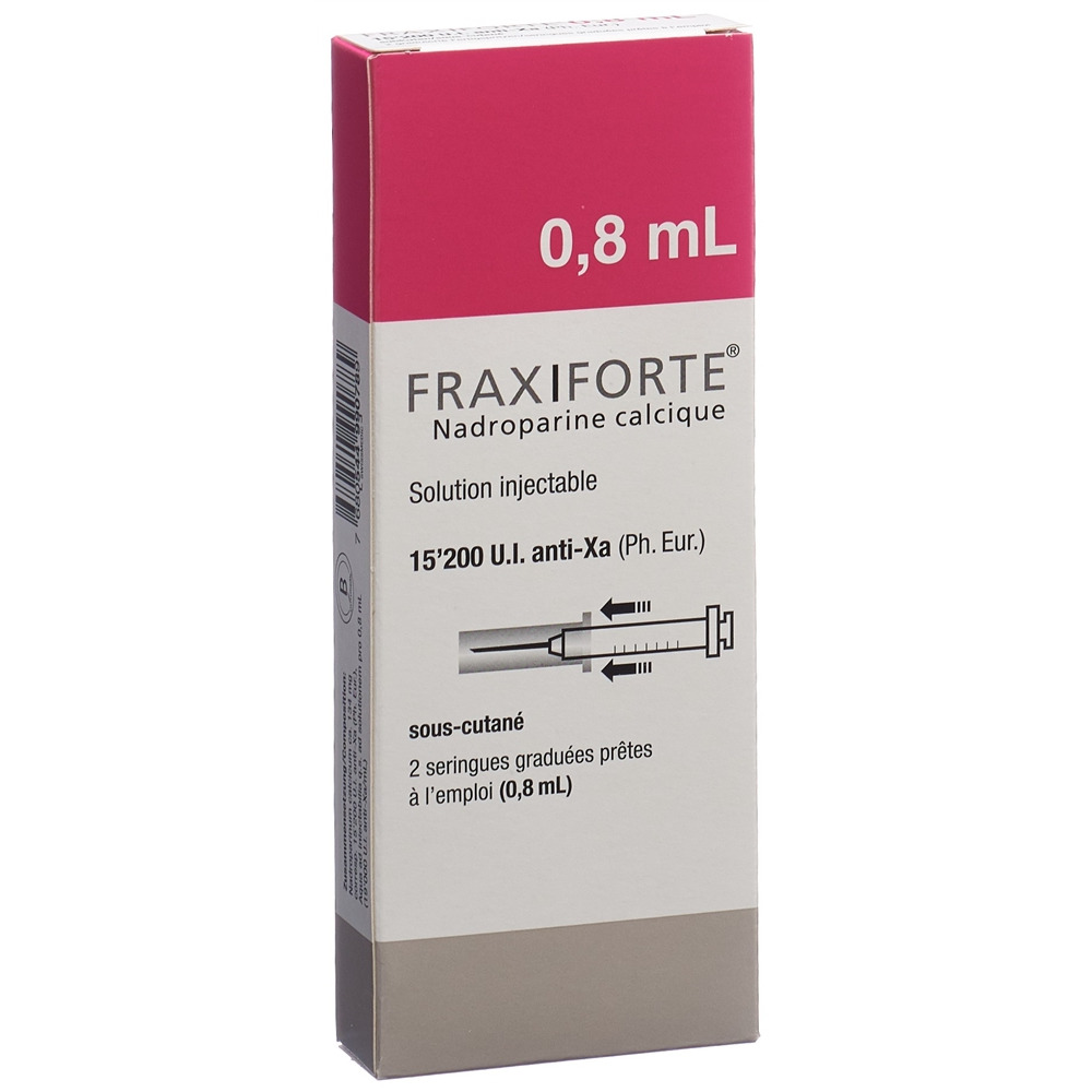 FRAXIFORTE 0.8 ml sol inj 2 ser pré 0.8 ml