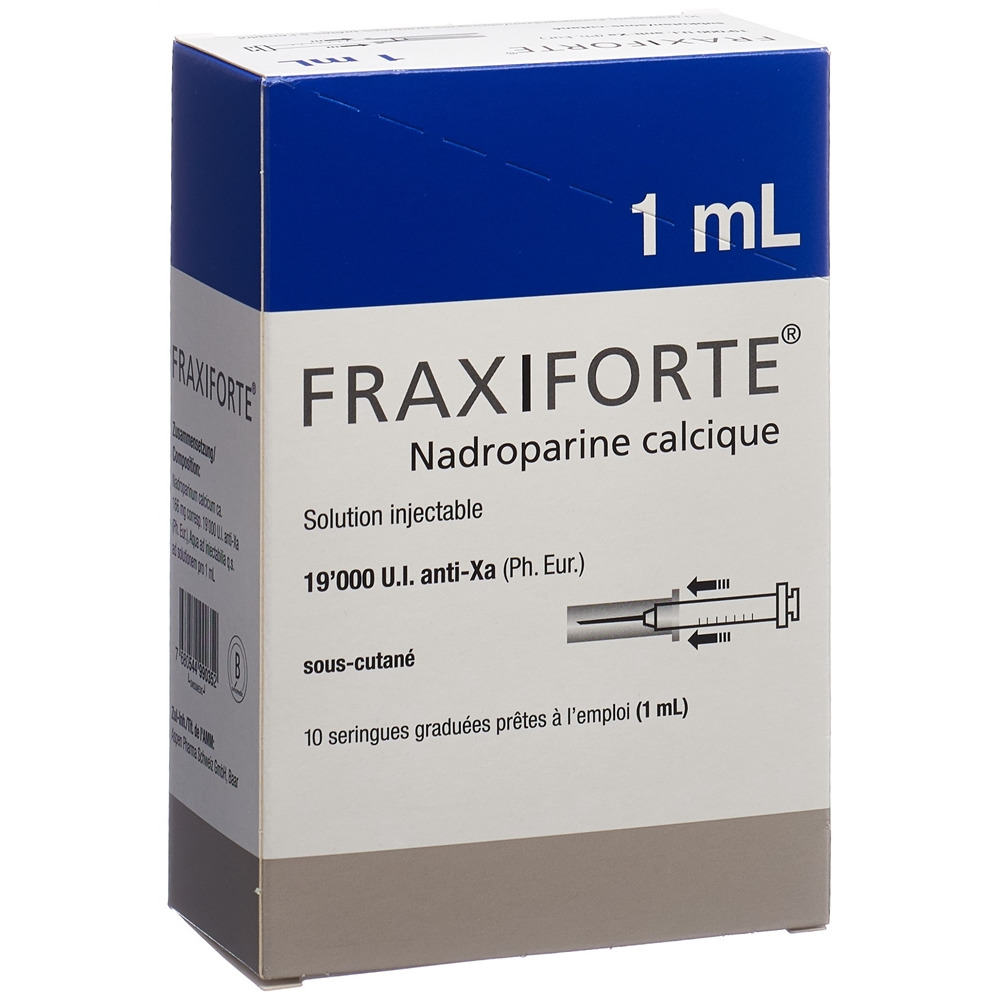 FRAXIFORTE 1 ml sol inj 2 ser pré 1 ml