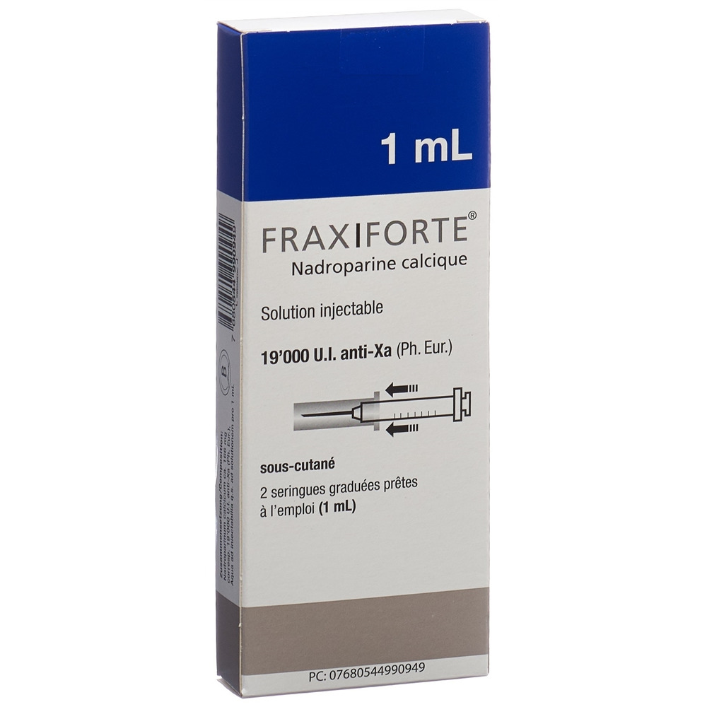 FRAXIFORTE 1 ml sol inj 2 ser pré 1 ml