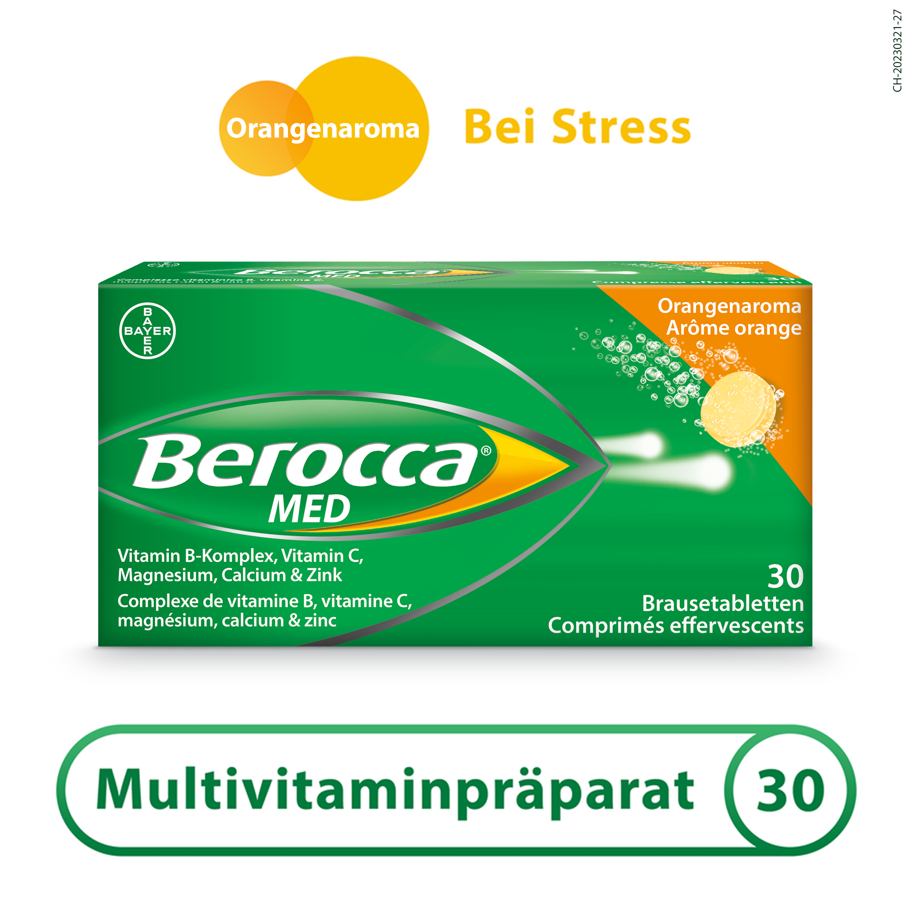 Berocca MED, Brausetabletten Orangenaroma